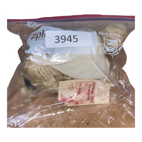 Silly Sally Handmade Mohair Teddy Bear 1993 Babes In The Woods Collectible Stuff - Picture 11 of 11